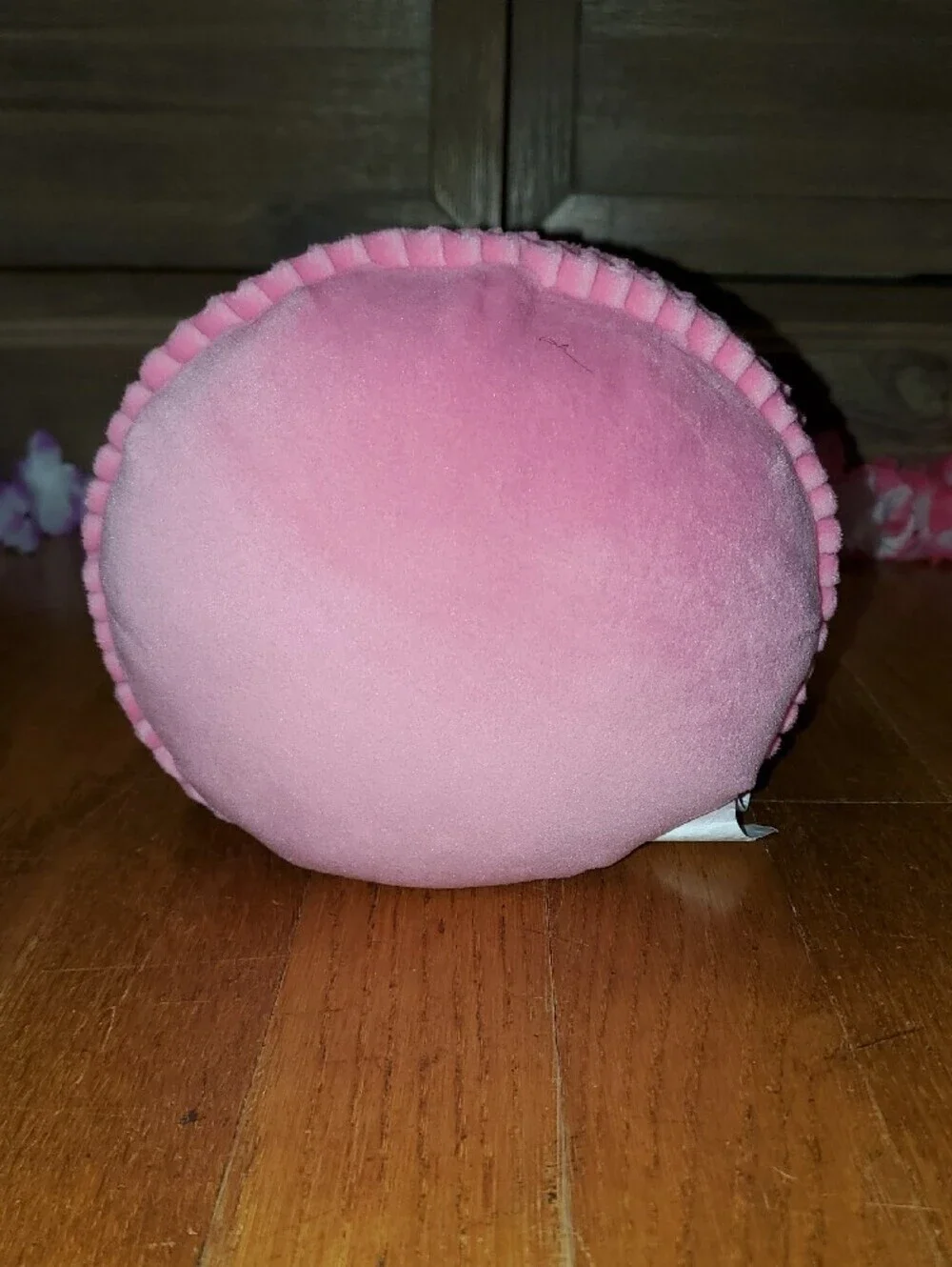 Pillowfort Pink Cat Macaron Plush